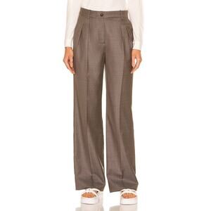 Loulou Studio New Sbiru Grey Wide Leg Pant Size XS